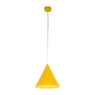 Suspension Cono 1 lumière – jaune – en métal – style moderne