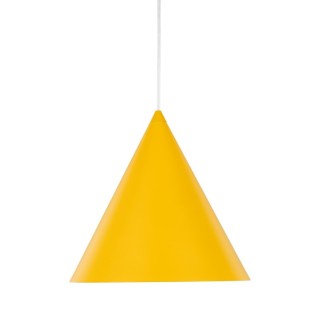 Suspension Cono 1 lumière – jaune – en métal – style moderne