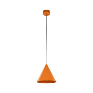Suspension Cono 1 lumière – orange – en métal – style moderne