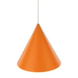 Suspension Cono 1 lumière – orange – en métal – style moderne