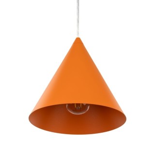 Suspension Cono 1 lumière – orange – en métal – style moderne