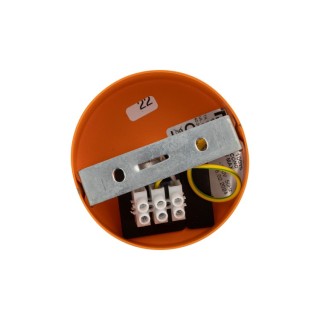 Suspension Cono 1 lumière – orange – en métal – style moderne