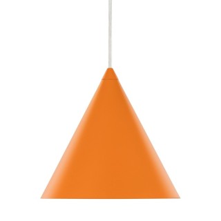 Suspension Cono 1 lumière – orange – en métal – style moderne