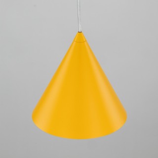 Suspension Cono 1 lumière – jaune – en métal – style moderne