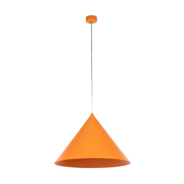 Suspension Cono 1 lumière – orange – en métal – style moderne