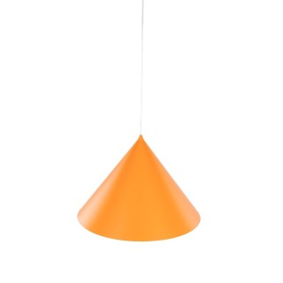 Suspension Cono 1 lumière – orange – en métal – style moderne