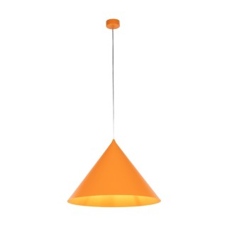 Suspension Cono 1 lumière – orange – en métal – style moderne