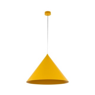 Suspension Cono 1 lumière – jaune – en métal – style moderne