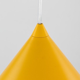 Suspension Cono 1 lumière – jaune – en métal – style moderne