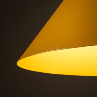 Suspension Cono 1 lumière – jaune – en métal – style moderne