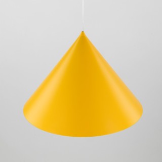Suspension Cono 1 lumière – jaune – en métal – style moderne
