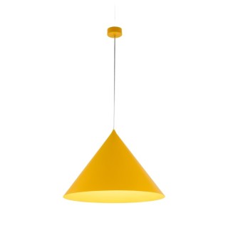 Suspension Cono 1 lumière – jaune – en métal – style moderne