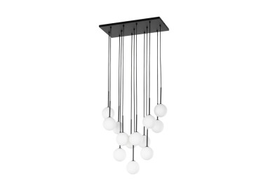 Suspension Martin – noir – en métal – style moderne