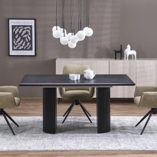 Suspension Martin – noir – en métal – style moderne