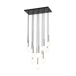 Suspension Martin – noir – en métal – style moderne