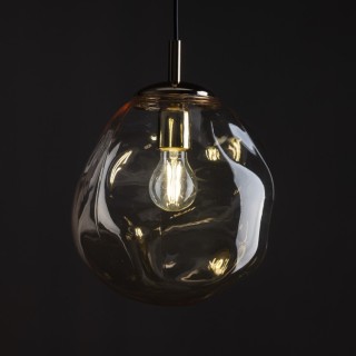 Suspension Sol 1 lumière – doré & noir – en métal – style moderne et loft