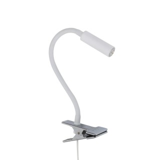 Lampe à poser Lagos 1 lumière – blanc – en métal – style moderne et loft