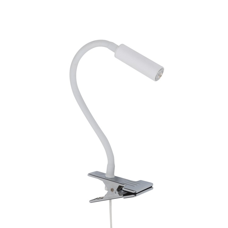 Lampe à poser Lagos 1 lumière – blanc – en métal – style moderne et loft