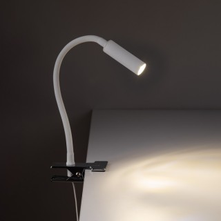 Lampe à poser Lagos 1 lumière – blanc – en métal – style moderne et loft