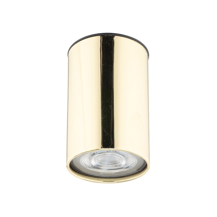 Plafonnier Top 1 lumière – doré & noir – en métal – style moderne