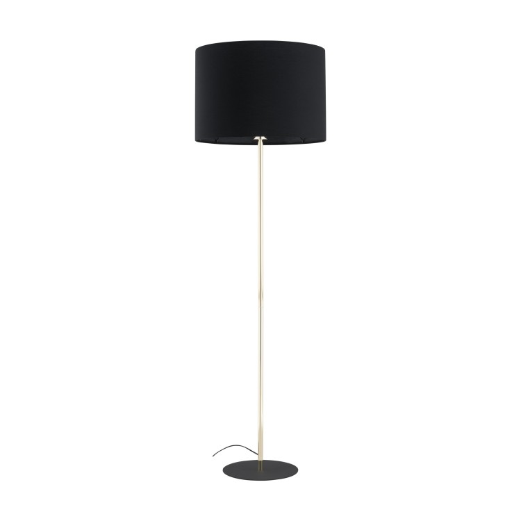 Lampadaire Umberto 1 lumière – doré & noir – en métal – style moderne et loft