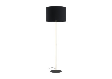 Lampadaire Umberto 1 lumière – doré & noir – en métal – style moderne et loft