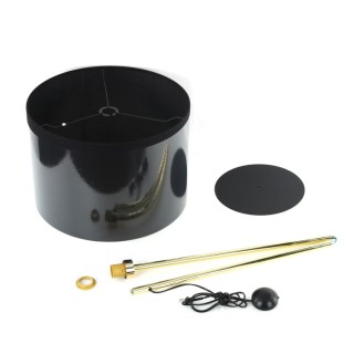 Lampadaire Umberto 1 lumière – doré & noir – en métal – style moderne et loft