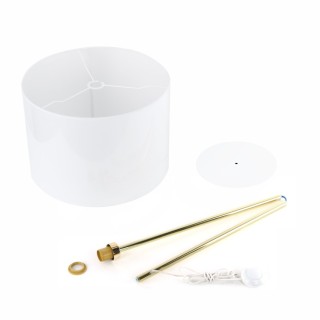 Lampadaire Umberto 1 lumière – doré – en métal – style moderne