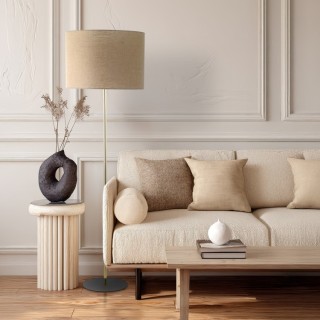 Lampadaire Umberto 1 lumière – doré – en métal – style moderne