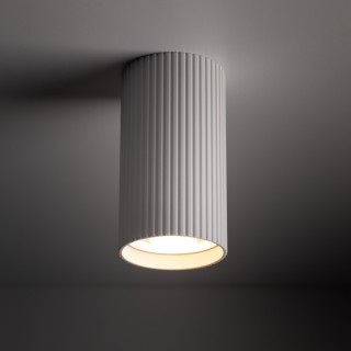 Plafonnier Tune – blanc – en métal – style moderne et loft