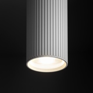 Plafonnier Tune – blanc – en métal – style moderne et loft