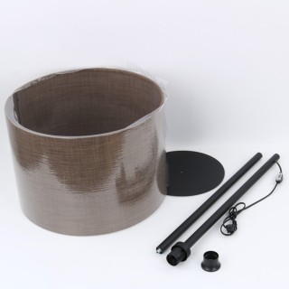 Lampadaire Earth 1 lumière – noir – en métal – style classique