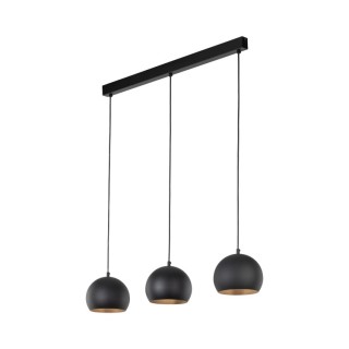 LAMPE SUSPENDUE ZOE NOIRE 3 P