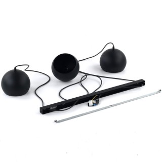 LAMPE SUSPENDUE ZOE NOIRE 3 P