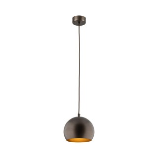 Suspension Zoe 1 lumière – brun – en métal – style moderne
