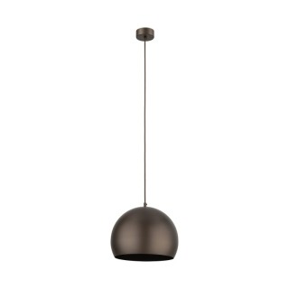 Suspension Zoe 1 lumière – brun – en métal – style moderne