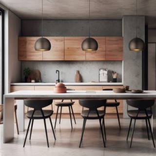 Suspension Zoe 1 lumière – brun – en métal – style moderne