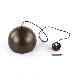 Suspension Zoe 1 lumière – brun – en métal – style moderne