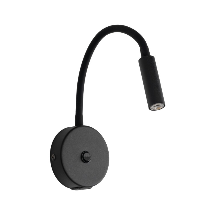 Applique murale Lagos 1 lumière – noir – en métal – style moderne et loft