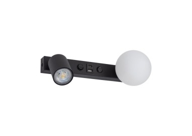 Lampe à poser Vox 2 lumières – noir – en métal – style moderne et loft