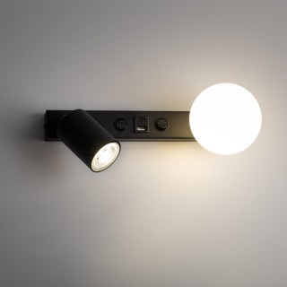 Lampe à poser Vox 2 lumières – noir – en métal – style moderne et loft