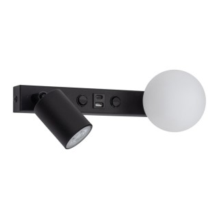 Lampe à poser Vox 2 lumières – noir – en métal – style moderne et loft