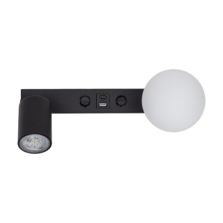 Lampe à poser Vox 2 lumières – noir – en métal – style moderne et loft
