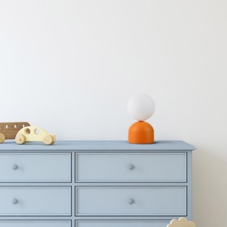 Veilleuse Miki 1 lumière – orange – en métal – style moderne