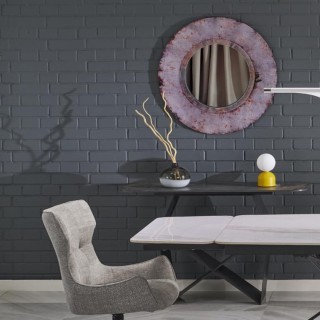 Veilleuse Miki 1 lumière – orange – en métal – style moderne