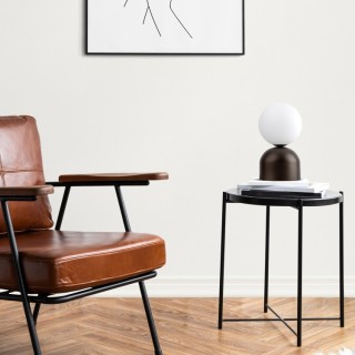 Veilleuse Miki 1 lumière – brun – en métal – style moderne et loft