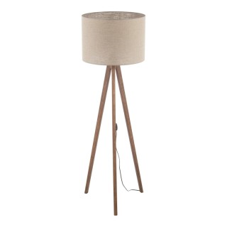 Lampadaire Grand – noix – en métal et bois – style moderne
