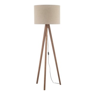 Lampadaire Grand – noix – en métal et bois – style moderne