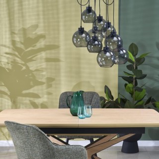 Suspension Cubus – noir – en métal – style moderne et chic