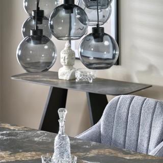 Suspension Cubus – noir – en métal – style moderne et chic